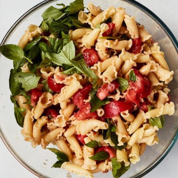 Pasta Salad With Summer Tomatoes, Basil, and Olive Oil - Santa Fe
