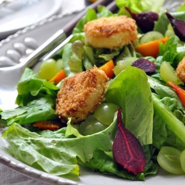 Roasted Beet Salad with Fried Goat Cheese Croutons Santa Fe Farmers' Market Institute