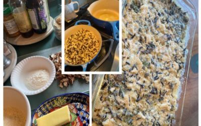 Turkey and wild rice and brown rice casserole