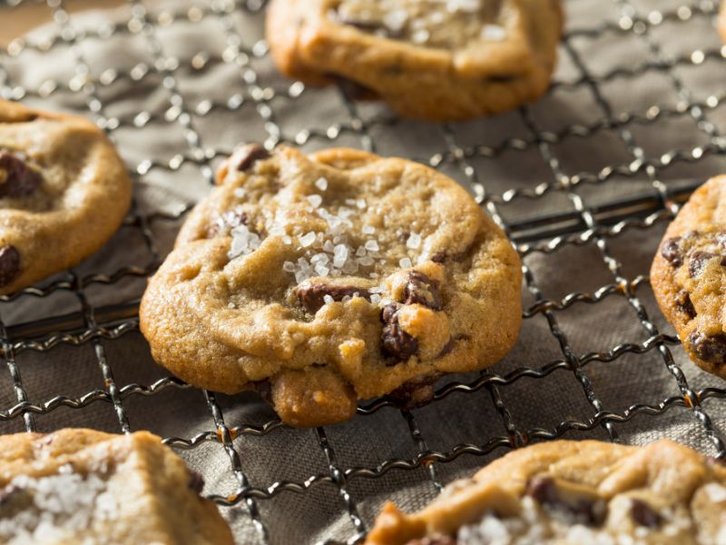 Salted Chocolate Chip Cookies