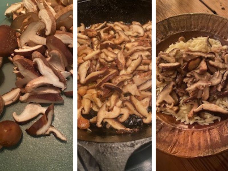 Sauteed Mushrooms for Risotto or Orzo
